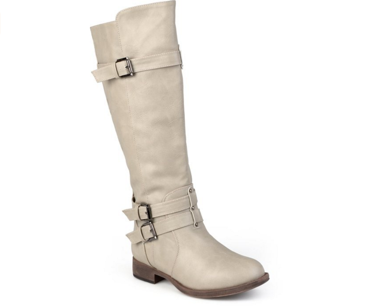 Wide calf wedding boots: the white, the tan, the fabulous