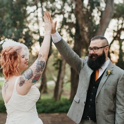 Backyard wedding as seen on @offbeatbride #vegan #wedding #california