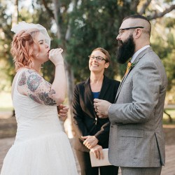 Backyard wedding as seen on @offbeatbride #vegan #wedding #california