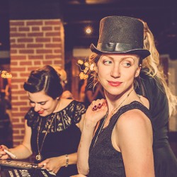 0932 - A bluegrass 1920s speakeasy jail wedding with massive Southern style 0932