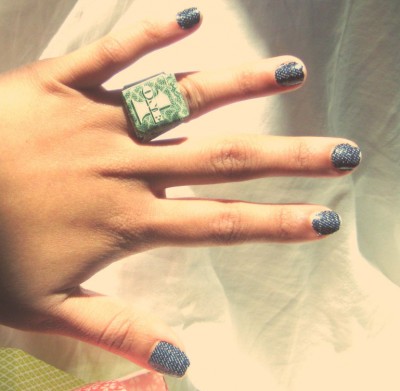 Dollar Ring Origami from Etsy seller ToTheGardenByFreedaS e1458239979158 - Real weddings for people who have "zero money" for their wedding budget Dollar Ring Origami from Etsy seller ToTheGardenByFreedaS e1458239979158