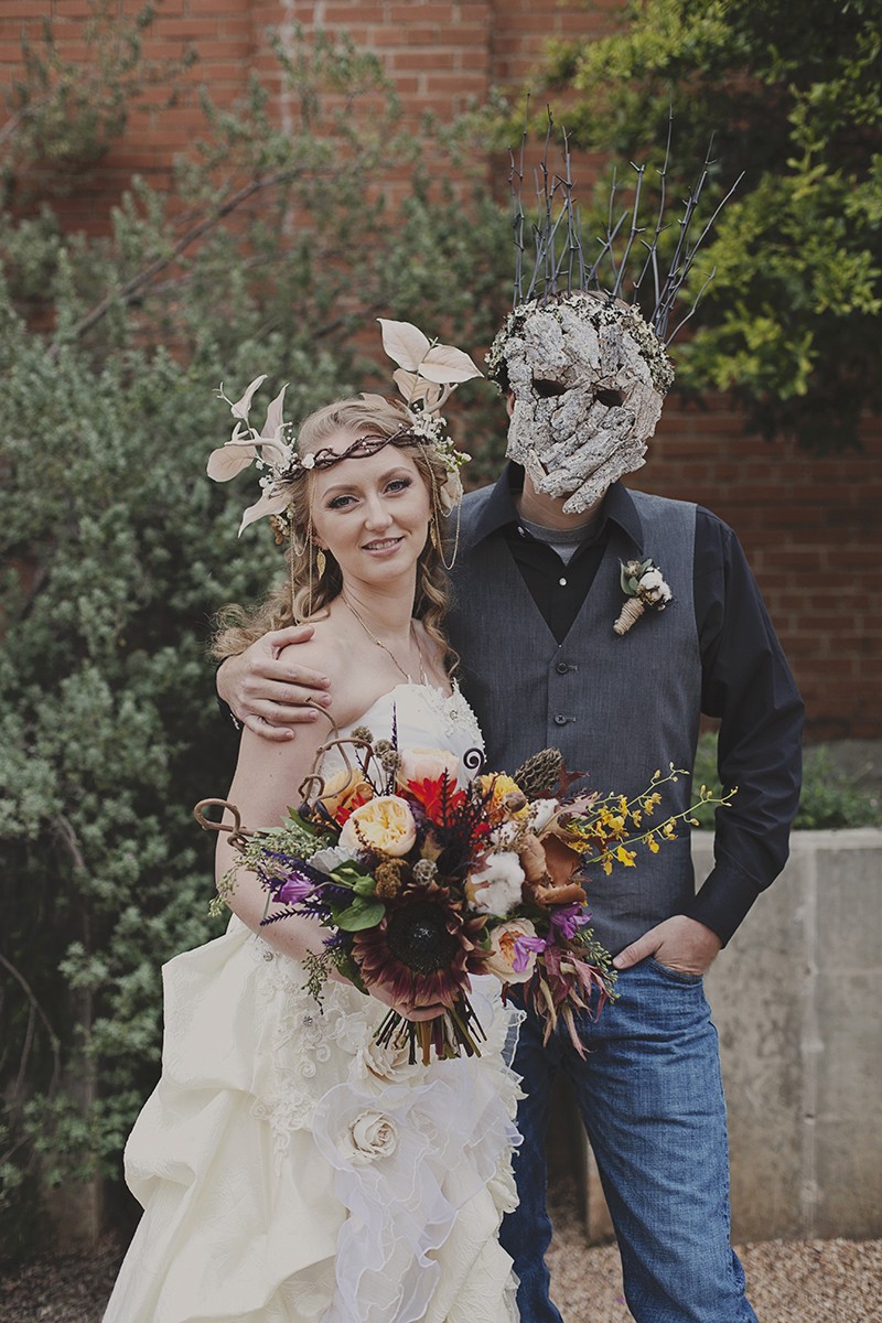 A woodland Halloween wedding unlike we've EVER seen