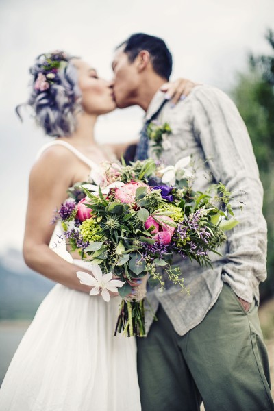 MarianneBrownPhotographyColoradoWedding085 - Check out this surprisingly classy cannabis bouquet Pot bouquet as seen on @offbeatbride #cannabis #bouquet #pot
