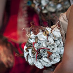 Simmons Sharp Photomuse SHA1502320737 low - The red dress at this theatrical steampunk wedding is LIFE Steampunk wedding as seen on @offbeatbride #steampunk #weddings
