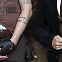 Simmons Sharp Photomuse SHA1502321043 low - The red dress at this theatrical steampunk wedding is LIFE Steampunk wedding as seen on @offbeatbride #steampunk #weddings