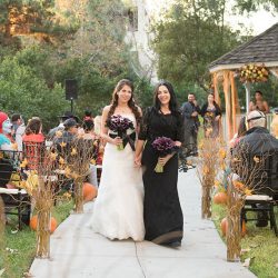 diane brandy 156 - A black dress, a white dress, and major love from us all for this Hallowedding A black dress, a white dress, and major love from us all for this Halloween wedding