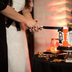 diane brandy 323 - A black dress, a white dress, and major love from us all for this Hallowedding A black dress, a white dress, and major love from us all for this Halloween wedding