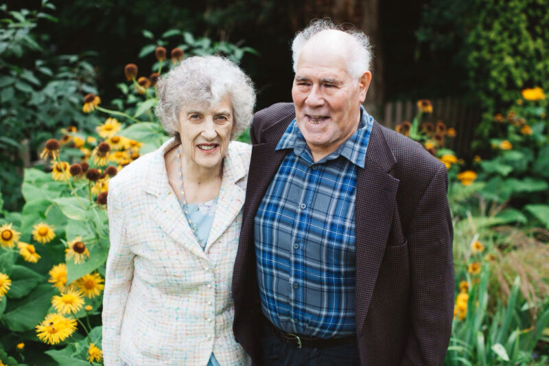 grandparents at rainbow wedding dress uk wedding