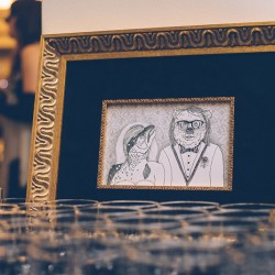 samandjustin 00251 - The handmade masks at this Chicago Halloween wedding are #goals samandjustin 00251