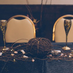 samandjustin 00407 - The handmade masks at this Chicago Halloween wedding are #goals Halloween wedding as seen on @offbeatbride #wedding #halloween