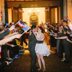 CT2A2005 - This vintage travel-themed wedding is killing us with retro style Vintage travel wedding as seen on @offbeatbride