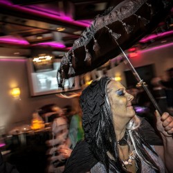 DanikaMonique 32 - This theatrical Halloween wedding slays with its dark glamour This gorgeous Halloween wedding slays with its spectacle as seen on @offbeatbride #halloween #wedding