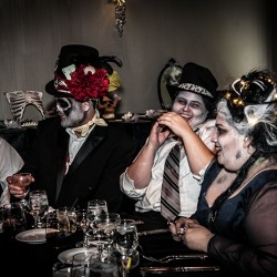 DanikaMonique 33 - This theatrical Halloween wedding slays with its dark glamour This gorgeous Halloween wedding slays with its spectacle as seen on @offbeatbride #halloween #wedding