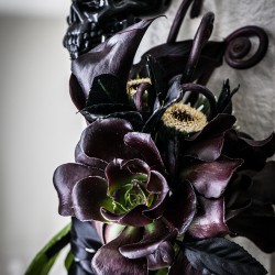 DanikaMonique2 2 - This theatrical Halloween wedding slays with its dark glamour This theatrical Halloween wedding slays with its spectacle as seen on @offbeatbride #halloween #wedding