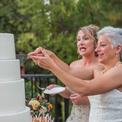 Hatmaker Doherty Stevi Sayler Photography MelissaLaurenWeddingTopPicks112 low - These two ladies (and their flower pooches!) rocked the most beautiful outdoor wedding A beautiful wedding as seen on @offbeatbride #outdoor #wedding #lgbt