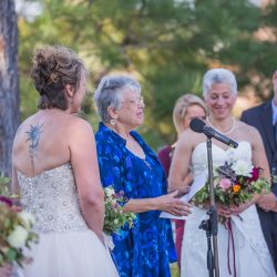 Hatmaker Doherty Stevi Sayler Photography MelissaLaurenWeddingTopPicks43 low - These two ladies (and their flower pooches!) rocked the most beautiful outdoor wedding A beautiful wedding as seen on @offbeatbride #outdoor #wedding #lgbt