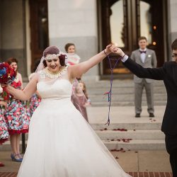 Mox.Wedding 273 - This Magic the Gathering wedding had an official tournament and style for miles Magic the Gathering reception as seen on @offbeatbride #magic #games #wedding