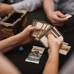 Mox.Wedding 544 - This Magic the Gathering wedding had an official tournament and style for miles Magic the Gathering reception as seen on @offbeatbride #magic #games #wedding
