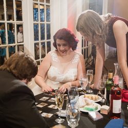 Mox.Wedding 583 - This Magic the Gathering wedding had an official tournament and style for miles Magic the Gathering reception as seen on @offbeatbride #magic #games #wedding
