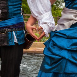 andrewnickiwed 556 - This masquerade dragon wedding satisfies your inner khaleesi AND Disney princess Masquerade wedding as seen on @offbeatbride #wedding #masquerade