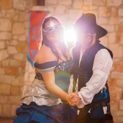 andrewnickiwed 623 - This masquerade dragon wedding satisfies your inner khaleesi AND Disney princess Masquerade wedding as seen on @offbeatbride #wedding #masquerade