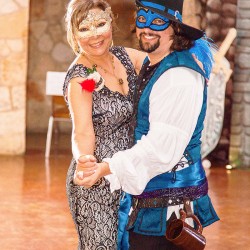 andrewnickiwed 643 - This masquerade dragon wedding satisfies your inner khaleesi AND Disney princess Masquerade wedding as seen on @offbeatbride #wedding #masquerade