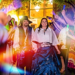 andrewnickiwed 817 - This masquerade dragon wedding satisfies your inner khaleesi AND Disney princess Masquerade wedding as seen on @offbeatbride #wedding #masquerade