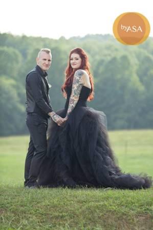 10 unique custom wedding dresses for the most daring brides 6 from Offbeat Wed (formerly Offbeat Bride) The skirt of this wedding dress is like getting high on tool. Unique custom wedding dresses as seen on @offbeatbride