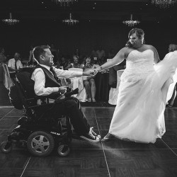 lovetreephotography offbeatbride submission000046 - This pair shared a tearjerking first dance together This disabled groom had his first dance EVER with his bride