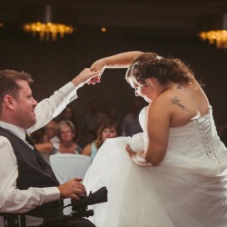 lovetreephotography offbeatbride submission000047 - This pair shared a tearjerking first dance together This disabled groom had his first dance EVER with his bride