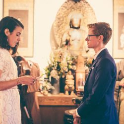 queerbuddhistwedding044 - Wait until you see this Catskills Buddhist wedding with prom-themed reception Catskills wedding with prom-themed reception as seen on @offbeatbride #catskills #wedding #lgbt