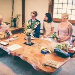 queerbuddhistwedding053 - Wait until you see this Catskills Buddhist wedding with prom-themed reception Catskills Buddhist wedding with prom-themed reception as seen on @offbeatbride #catskills #wedding #lgbt