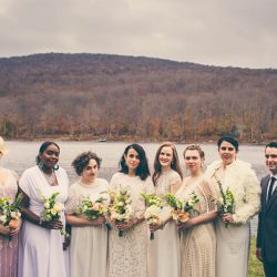 queerbuddhistwedding058 - Wait until you see this Catskills Buddhist wedding with prom-themed reception Catskills wedding with prom-themed reception as seen on @offbeatbride #catskills #wedding #lgbt