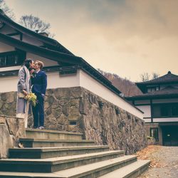 queerbuddhistwedding069 - Wait until you see this Catskills Buddhist wedding with prom-themed reception Catskills wedding with prom-themed reception as seen on @offbeatbride #catskills #wedding #lgbt