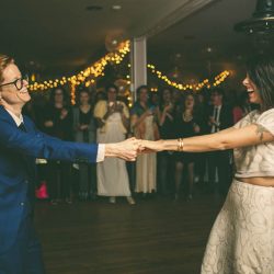 queerbuddhistwedding091 - Wait until you see this Catskills Buddhist wedding with prom-themed reception Catskills wedding with prom-themed reception as seen on @offbeatbride #catskills #wedding #lgbt