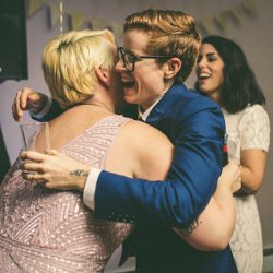 queerbuddhistwedding097 - Wait until you see this Catskills Buddhist wedding with prom-themed reception Catskills wedding with prom-themed reception as seen on @offbeatbride #catskills #wedding #lgbt