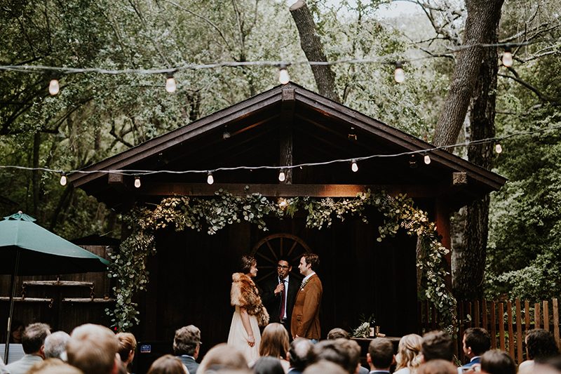 Be swept away by this vintage woodland wedding