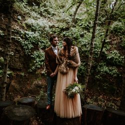Amy Jake 18 - Be swept away by this vintage woodland wedding Vintage forest wedding as seen on @offbeatbride