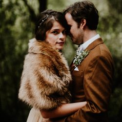 Amy Jake 24 - Be swept away by this vintage woodland wedding Vintage forest wedding as seen on @offbeatbride