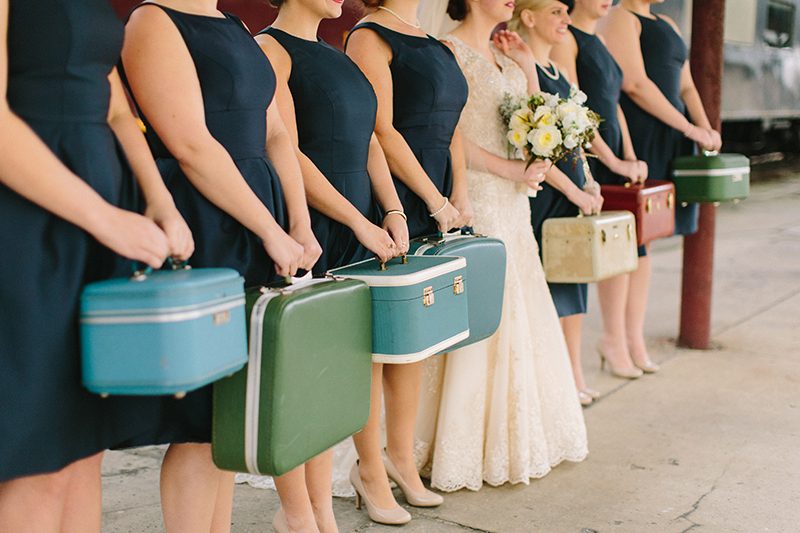 These vintage travel cases are the bouquet alternatives of our wanderlust dreams