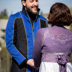 lydia and matt 0042 01684 26407978873 o - Mass Effect meets Star Trek at this theatrical science wedding Mass Effect meets Star Trek at this theatrical science wedding as seen on @offbeatbride