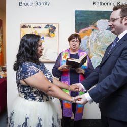 puja michael 256 24871306841 o - It's #dorklove at this comic book store and art gallery wedding It's #dorklove at this comic book store and art gallery wedding as seen on @offbeatbride