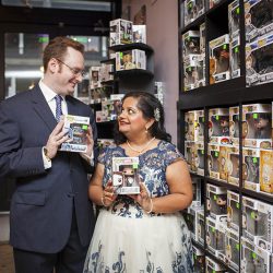 puja michael 59 24871306441 o - It's #dorklove at this comic book store and art gallery wedding It's #dorklove at this comic book store and art gallery wedding as seen on @offbeatbride