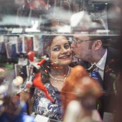 puja michael 65 24337765483 o - It's #dorklove at this comic book store and art gallery wedding It's #dorklove at this comic book store and art gallery wedding as seen on @offbeatbride