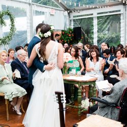 226 0108 - See the most beautiful backyard greenhouse wedding (with self-uniting musical ceremony!) Gorgeous greenhouse wedding as seen on @offbeatbride