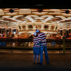 Corrie Aaron Engagement shoot 63 - It's easy to spot the adorable at this Where's Waldo engagement shoot Waldo engagement shoot as seen on @offbeatbride