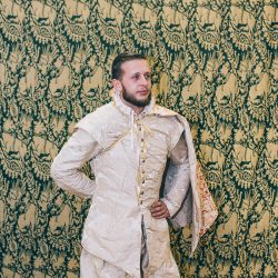 JamieTom 377 - This Tudor-themed wedding had birds of prey, archery, and amazing garb Tudor wedding as seen on @offbeatbride #medieval #tudor #wedding