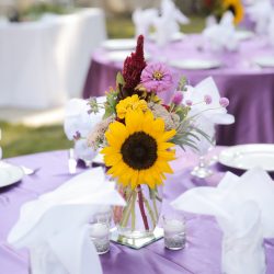 Wildflower backyard wedding as seen on @offbeatbride