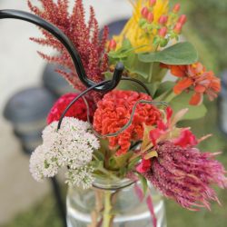 Wildflower backyard wedding as seen on @offbeatbride