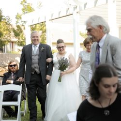 Wildflower backyard wedding as seen on @offbeatbride